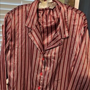 Striped Red and Black Men's Shirt